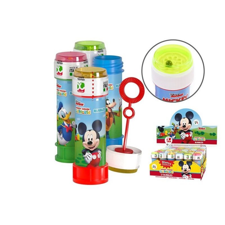 Banki mydlane Myszka Miki – kolorowe bańki mydlane z motywem Mickey Mouse i przyjaciół, idealne na zabawę dla dzieci