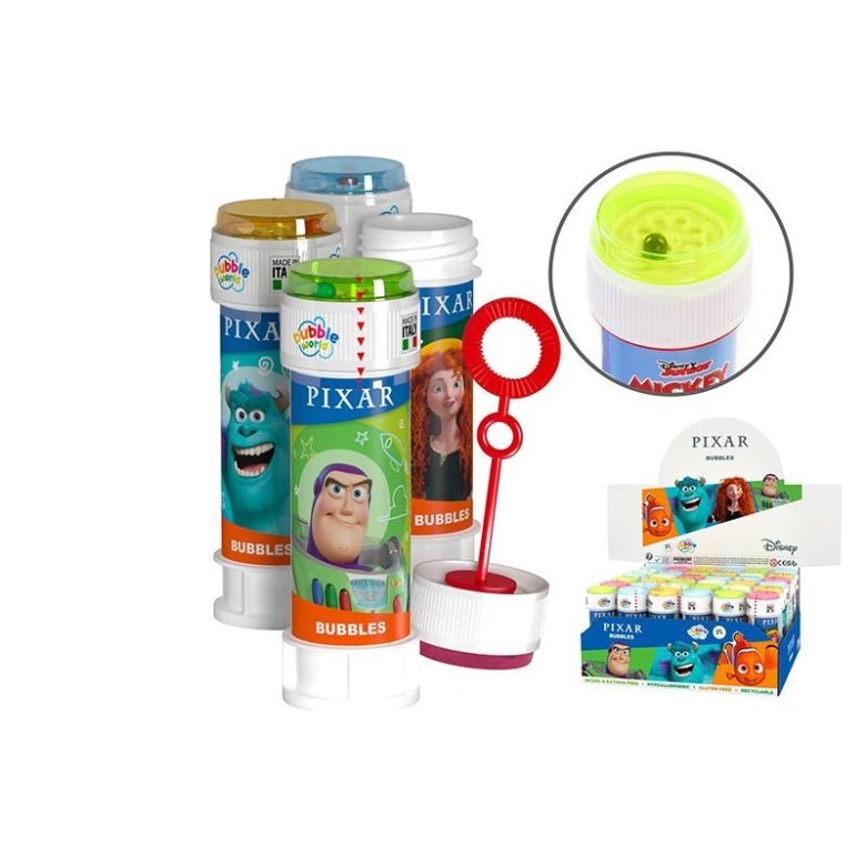 Banki mydlane Pixar – kolorowe bańki mydlane z bohaterami filmów Disney Pixar, idealne do zabawy dla dzieci