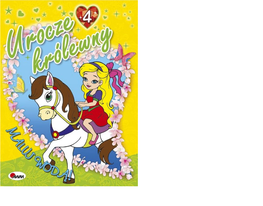 Urocze królewny 4 – AWM Wydawnictwo malowanka wodna MO084-5