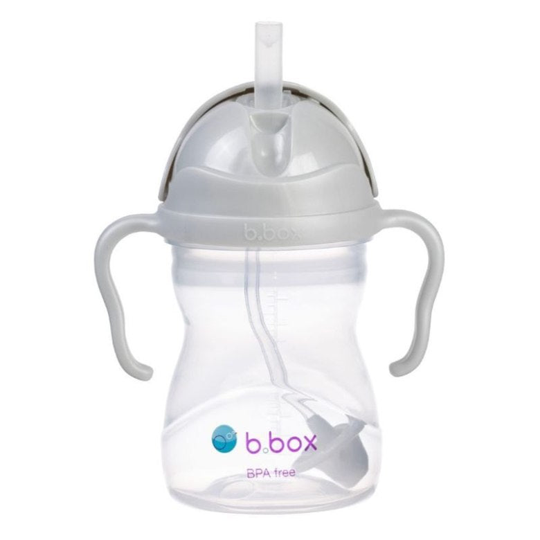 Bidon ze słomką 240 ml szary – b.box BB200238