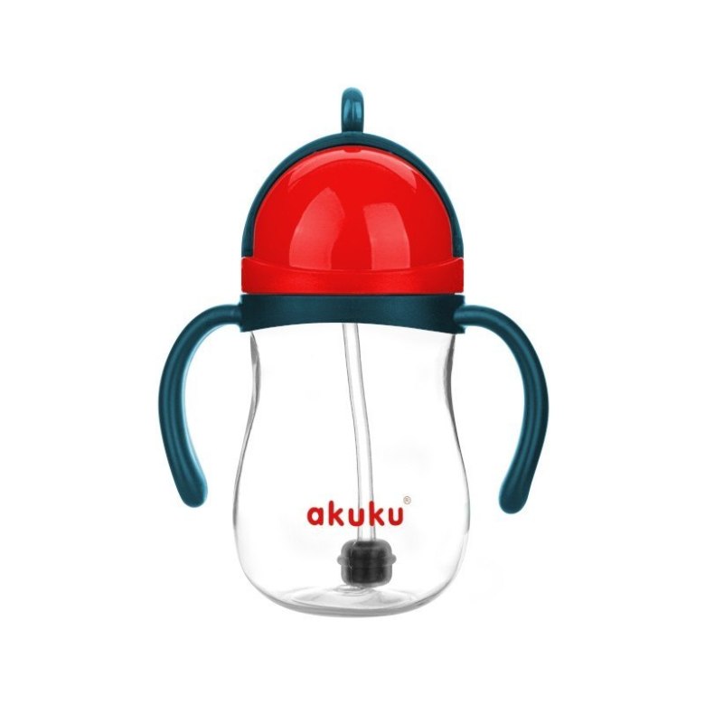 Bidon ze słomką z odważnikiem 280 ml – AKUKU ALA0164