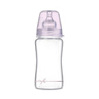 Butelka Szklana LOVI z Dynamicznym Smoczkiem – Borowo-Krzemowa, Antykolkowa (BPA 0%)  CA74/204GIRL