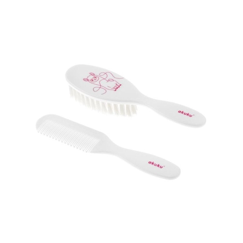 Szczotka i grzebyk dla niemowląt – delikatny zestaw do pierwszych włosków ALA0083