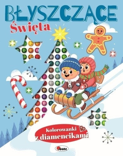 Kolorowanki z diamencikami Święta – błyszcząca kolorowanka bożonarodzeniowa MO525-3