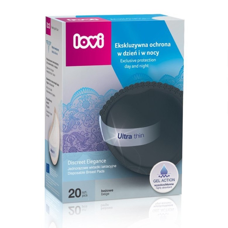 Krążki laktacyjne LOVI Discreet Elegance – cienkie i chłonne CA19/611