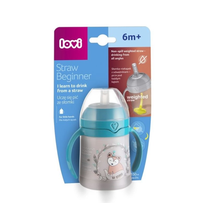 Kubek ze słomką 150 ml INDIGO SUMMER – LOVI