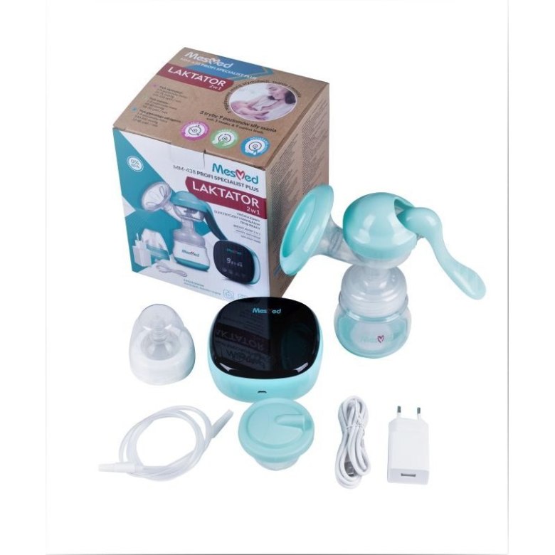 Laktator Profi Specialist Plus 2w1 MESCOMP MM-438 – elektroniczny i manualny MES4382