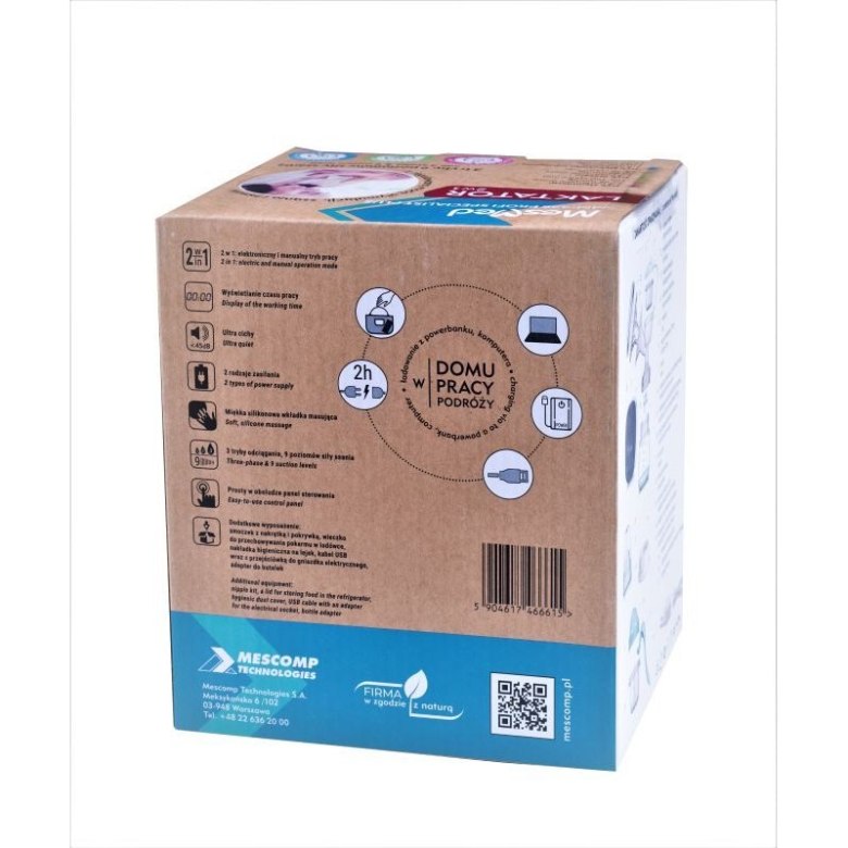 Laktator Profi Specialist Plus 2w1 MESCOMP MM-438 – elektroniczny i manualny MES4382