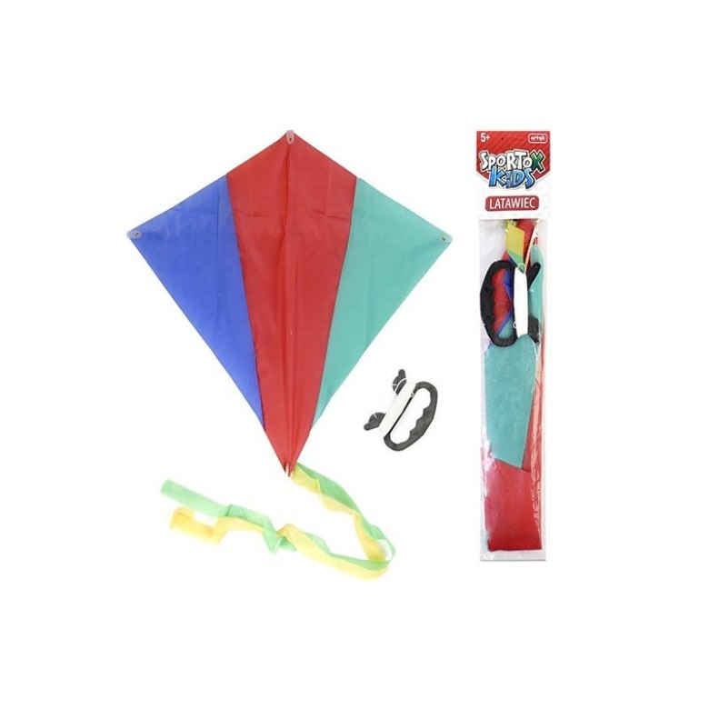 Kolorowy latawiec Sporto Kids dla dzieci, lekki i łatwy w obsłudze, idealny do zabawy na świeżym powietrzu