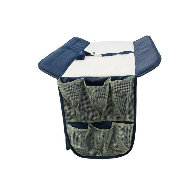 Łóżeczko turystyczne 2-poziomowe z przewijakiem, karuzelą i moskitierą – do 15 kg EB425