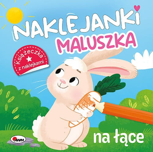 Książeczka Naklejanki Maluszka Na łące z króliczkiem i naklejkami
