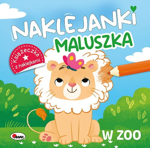 Książeczka Naklejanki Maluszka W zoo z lwem i naklejkami
