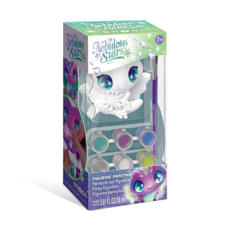 Zestaw Nebulous Stars do malowania figurki Elize z farbkami i pędzelkiem
