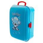 Niebieska walizka Doctor Back Pack z obrazkiem misia – zestaw lekarski dla dzieci

