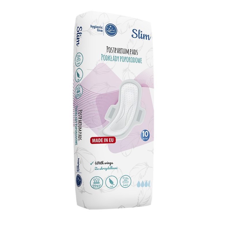 Ekologiczne podpaski poporodowe bawełniane Akuku – 10 szt., A0069