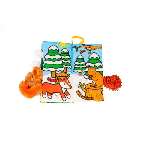 Puchate Zwierzaki – miękka książeczka sensoryczna z ogonkami DUMJB80453