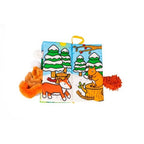 Puchate Zwierzaki – miękka książeczka sensoryczna z ogonkami DUMJB80453