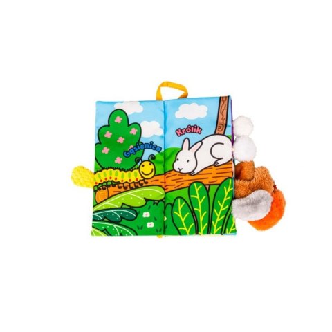 Puchate Zwierzaki – miękka książeczka sensoryczna z ogonkami DUMJB80453