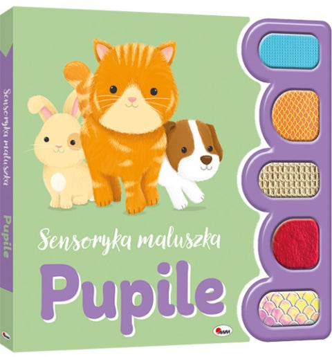 Sensoryka Maluszka – Pupile (książeczka sensoryczna z dźwiękami) MO429-4