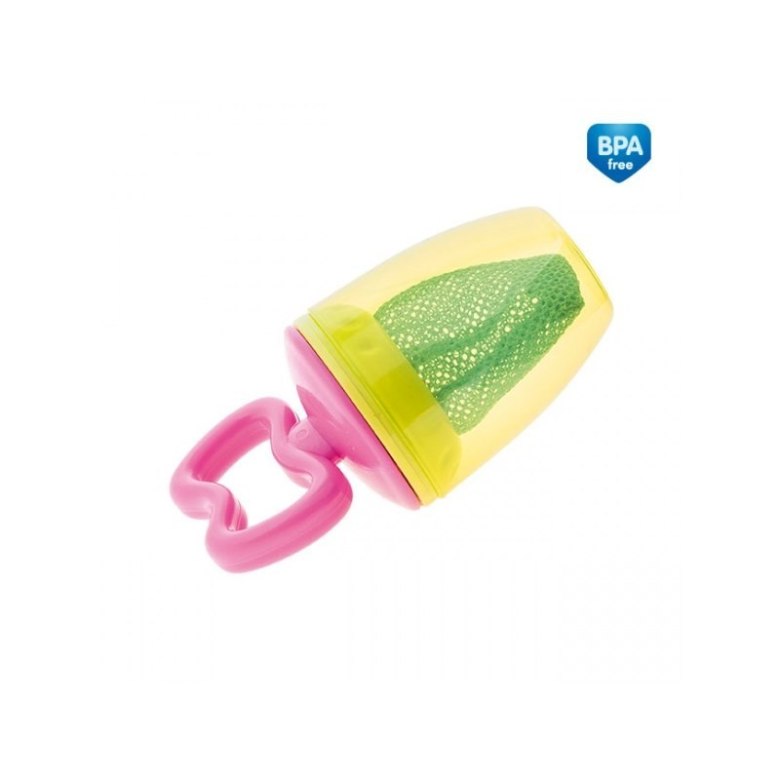 Siateczka do owoców róż CANPOL BABIES – bezpieczne podawanie pokarmów CA56/105PIN