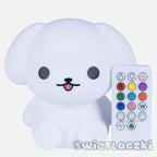 Lampka nocna silikonowa Pieseł – miękka, dotykowa, zmieniająca kolory MES027