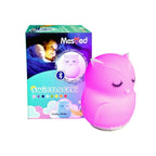 MesMed Świetlaczek Sówka HU HU – silikonowa lampka nocna z Bluetooth i zmianą kolorów MES014