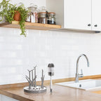 Szczotka do Butelek i Smoczków z Gąbeczką – Samostojąca na Przyssawce, BPA Free ALA0102