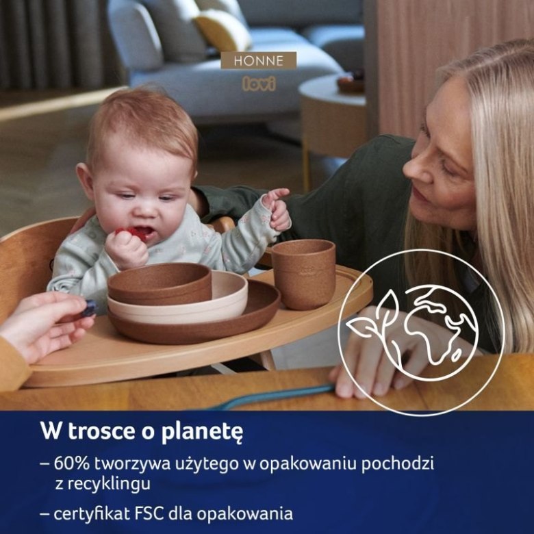 Talerzyki dla niemowląt LOVI Tamarillo – zestaw 2 szt. CA21/530RED