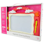 Magnetyczna tablica znikopis w pudełku – zabawka do rysowania i nauki dla dzieci z rysikiem i kolorową ramką