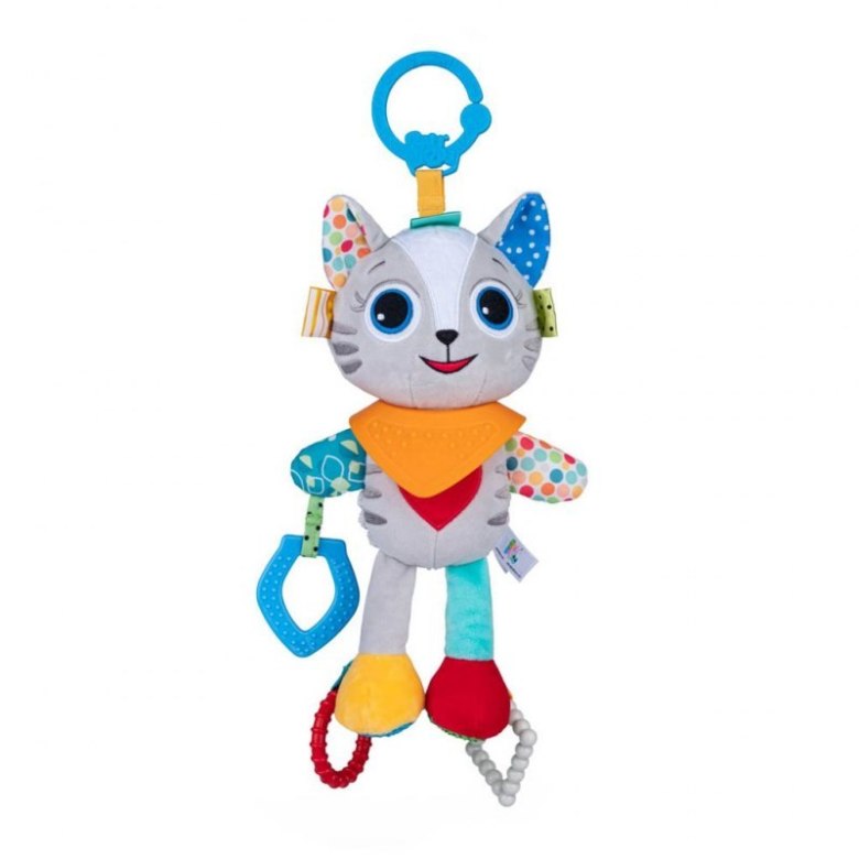 Zawieszka Kotek Luka – Gryzaki, Dzwoneczek i Sensoryczne Faktury 0m+ DUMBB81130