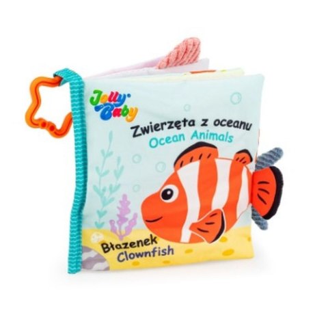 Zwierzątka z oceanu – materiałowa książeczka sensoryczna DUMEL DUMJB82356