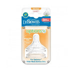 Smoczki Dr. Brown’s Options+ Wide-Neck Level 1, zestaw 2 sztuki w opakowaniu