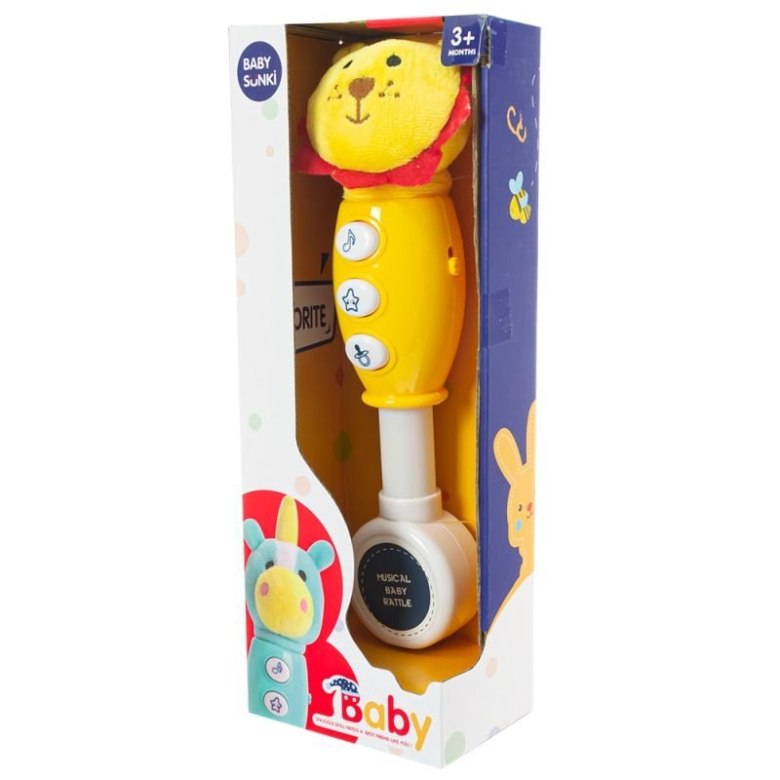 Muzyczna zabawka pałka z lwem w opakowaniu